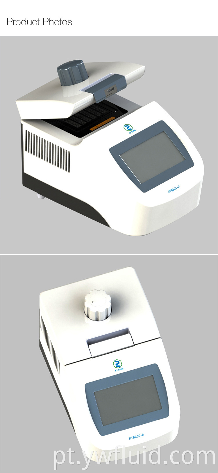 Polimerase de DNA na máquina de PCR para laboratório usando teste
